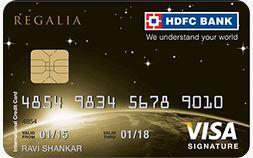 HDFC Regalia Credit Card 