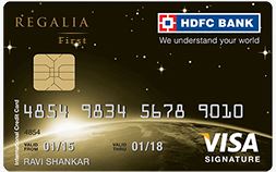 HDFC Bank Regalia First Card