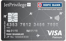 Jet Privilege HDFC Bank Platinum Credit Card